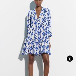 Zara short print spring dress